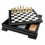 11" Inch 7-in-1 Black Leatherette Game Set