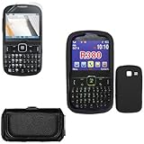 iNcido Brand Samsung Freeform3 R380 Combo Solid Black Silicone Skin Case Fa ....