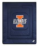 Illinois Fighting Illini Locker Room Full/Queen Bed Comforter (86x86) NCAA