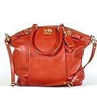 Coach Madison Leather Lindsey Handbag Persimmon
