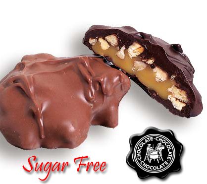 Sugar Free Milk Chocolate Pecan Tootles 1 Lb. by Chocolate Chocolate Chocolate Company
