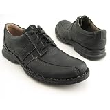 CLARKS Espace Oxfords Shoes Black Mens SZ