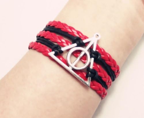 Made In USA (B-081)Original Another Color Scheme Deathly Hallows Harry Potter Bracelet