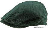 British Racing Green Cotton Ivy Scally Cap Pinstripe Stagger Stitch Newsboy Hat Golf Punk Flat Driver