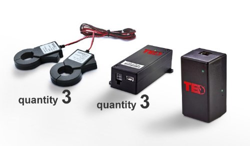 TED 5003-G (The Energy Detective) Includes Three Measuring Units for Homes with Three Breaker Panels or Wind/Solar Installations TED 5003-G (The Energy Detective) Includes Three Measuring Units for Homes with Three Breaker Panels or Wind/Solar Installations