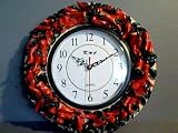 Product details for HOT Chili Pepper 3-D -Surrounded Wall Clock *BRAND NEW*