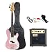 Austin Bazaar Electric Bass Pack with 15 Watt Amp - Pink