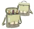 Hamptons Three Bottle Carrier (Green Tweed )