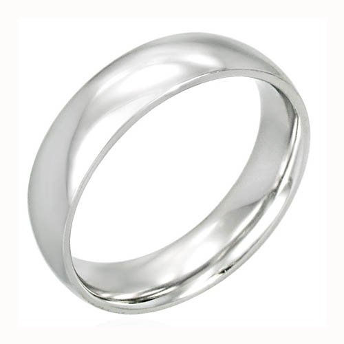 Bling Jewelry Designer Inspired Stainless Steel Classic Men's Wedding Band Ring 6mm