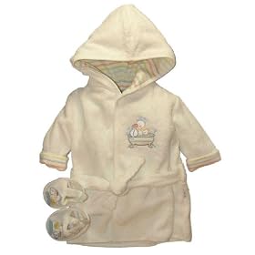 Bathrobe & Slipper Set by Little Me