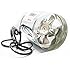 iPower GLFANXBOOSTER6 Inline Duct Booster Fan with Cord, 6 inch Diameter, 240 CFM; 110/120V; 37 Watt, Extra-long 5.5' Grounded Power Cord, All Vent Use