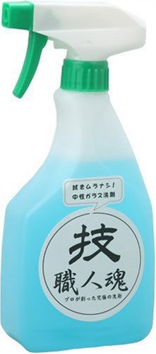 業務用ガラス洗剤 技・職人魂 ガラス職人 スプレーボトル 500ml