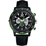 Nautica Watch A31511G NCS 46 with Black Dial and Black PU Strap