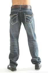 DCoy Jeans Mens Premium Brand Jeans Pyramid Studs