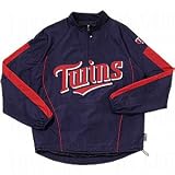 Majestic MLB Cool Base Gamer Pullover Jackets - Minnesota Twins