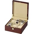 Auer Accessories Bateia 036DB Uhrenbox F�r 6 Uhren Dunkles Wurzelholz