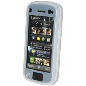 418hDrF0wyL. SL500 AA300  Amzer Silicone Jelly Case for Nokia N97 (Lily White)