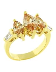 Triple Marquise Champagne Ring