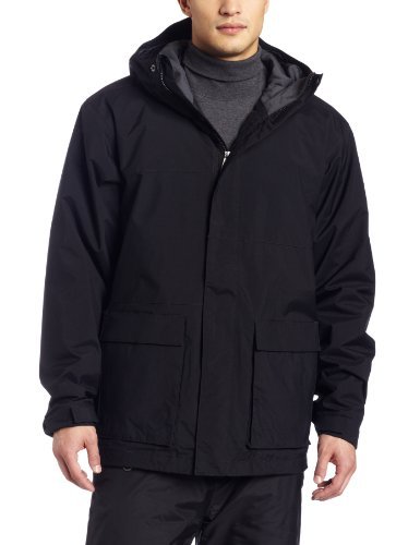 BONFIRE Men's Volt Jacket Ski & Snowboard Jacket,BLACK,Large