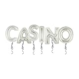 Casino Maga Mylar Balloon Kit Silver Set