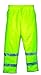 MCR Safety BMRCL3LPXL Luminator Class 3 Insulated Polyester Bomber Pant with Elastic Waist and 3M Reflective Strip, Fluorescent Lime Green, X-Large