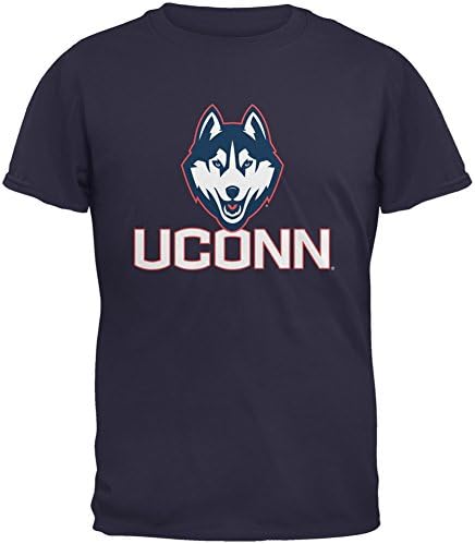 UConn Huskies American Athletic Conference Navy Adult T-Shirt - Medium