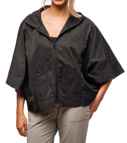 Central Park Womens Hooded Waterproof Athletic Poncho