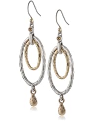 Lucky Brand Two Tone Oval Orbital Earrings