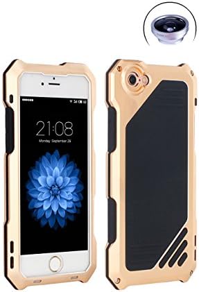 iPhone 6/6S 4.7 Lens Case, VAE12 Dustproof Shockproof Waterproof Anti Drop [Aluminum + PC] Material Rose Gold / Black