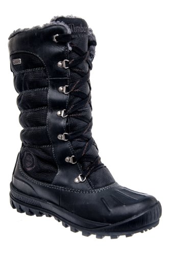 Timberland Women's 21645 Earthkeepers Mount Holly Tall Lace Duck Boot,Black/Black,8 M US