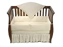 American Baby Company Heavenly Soft Minky Dot 4 Piece Crib Set - Ecru