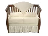 American Baby Company Heavenly Soft Minky Dot 4 Piece Crib Set - Ecru
