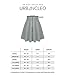 URBANCLEO Womens Solid Versatile A-Line Stretchy Flared Skater Skirt