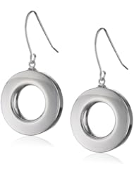 Sterling Silver Open Circle Dangle Earrings