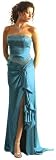 Beaded Tube Pleated Waist Front Slit Dress