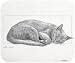 Cat Nap Black White Cat Mouse Pad MousePad