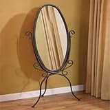 Powell Metal Scroll Cheval Mirror