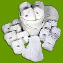 10 x Little Lamb Microfibre Fabric Reuseable Nappy Kit Size 2