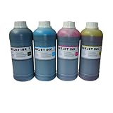 4 x 1 Pint (1 Black + 1 Cyan + 1 Magenta + 1 Yellow) Bulk Premium NANO Dye ink for all 4 colors HP Printers