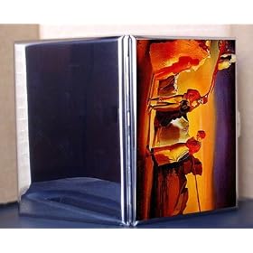 Artist Salvador Dali Fine Art Metal Cigarette Case ID Holder Wallet Atavism at Twilight