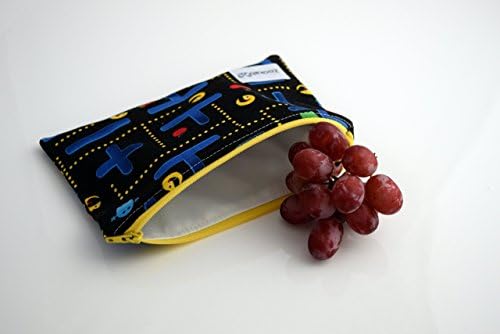 Reusable Snack Bag, Reusable Sandwich Bag, Wet Dry Bag, Gamer Chomp, Your Choice of Size - Gallon, Sandwich, or Snack Handmade by Zookaboo