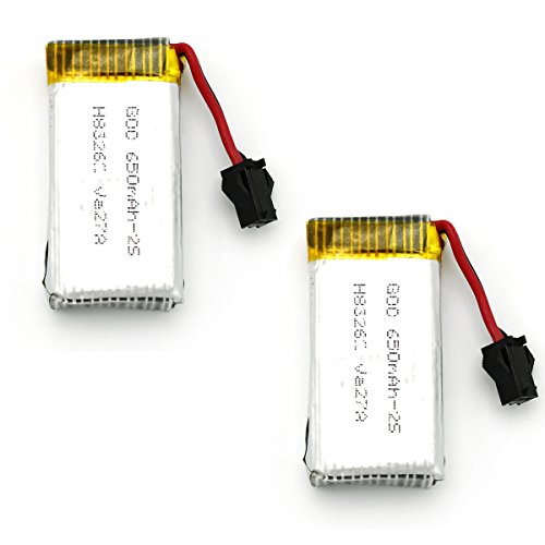 Landvo® upgrade 7.4v 650mah lithium battery for jjrc h…