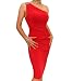 Blue Banana Red Figure Hugging Diamante Dress