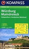 W&uuml;rzburg - Maindreieck 1 : 50 000: Schweinfurt - Fr&auml;nkisches Weinland - Wander- und Radkarte - GPS-genau - 