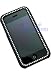 iPhone Rubberized Case With Rhinestones - Black