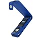 iGadgitz BLUE PU Leather Case Cover Holder for New Apple iPod Nano 5th Gen Generation (with Video Camera) 8GB, 16GB + Detachable Caribiner