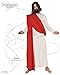 Underwraps Men's Jesus, White/Red, One Size