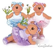 Adorable Set Of 3 Ballerina Dance Plush Bears Designed By Artist Lori Gardner Great Gift Idea For The Little Girl Ballet Dancer