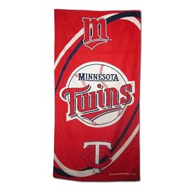 Minnesota Twins Fiber Reactive Pool/Beach/Bath Towel (Team Color)