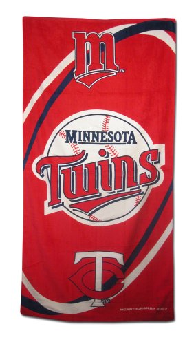 Minnesota Twins Fiber Reactive Pool/Beach/Bath Towel (Team Color)